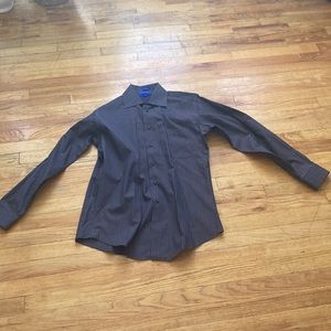 Egara 100% Cotton Striped Button Down Top